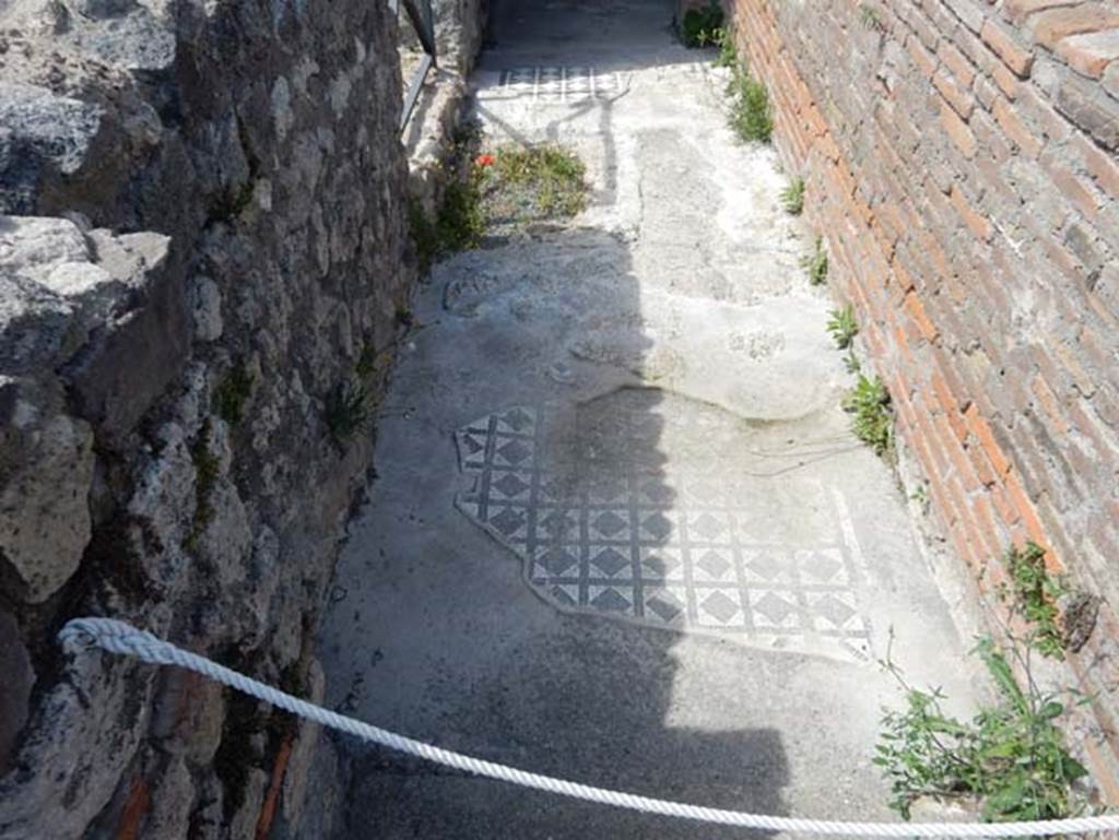 VIII.2.1 Pompeii. May 2018. Looking north along rear of corridor on west side of tablinum. Photo courtesy of Buzz Ferebee.
