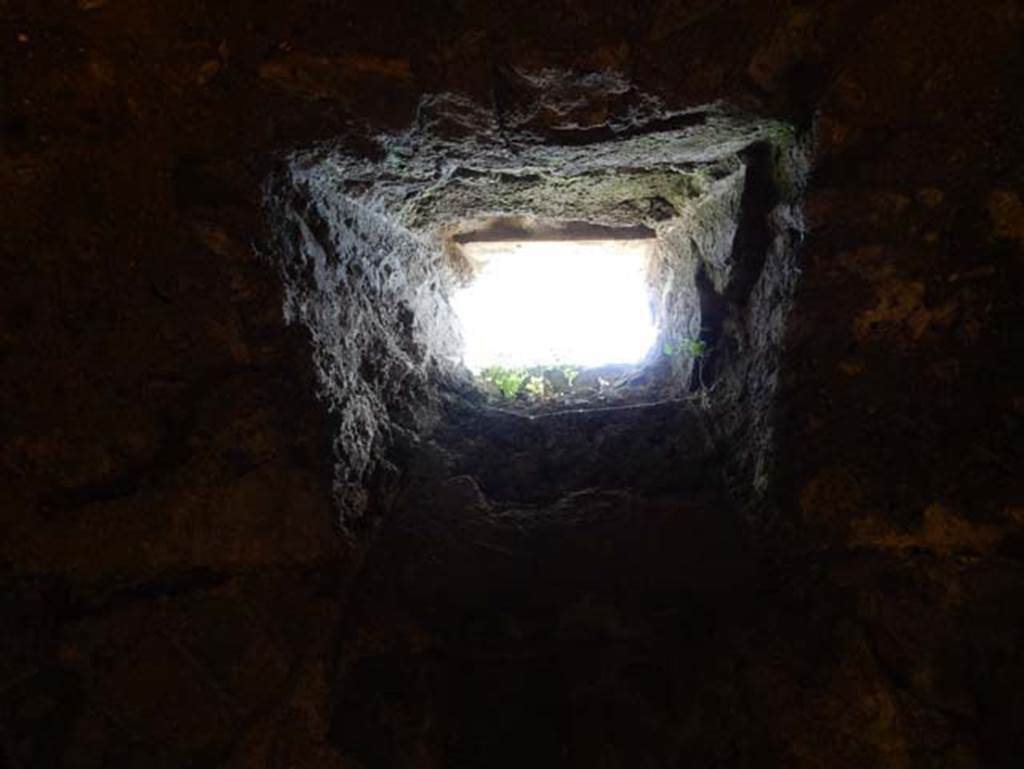 VIII.2.1 Pompeii. May 2018. Window at eastern end in south wall of corridor. Photo courtesy of Buzz Ferebee