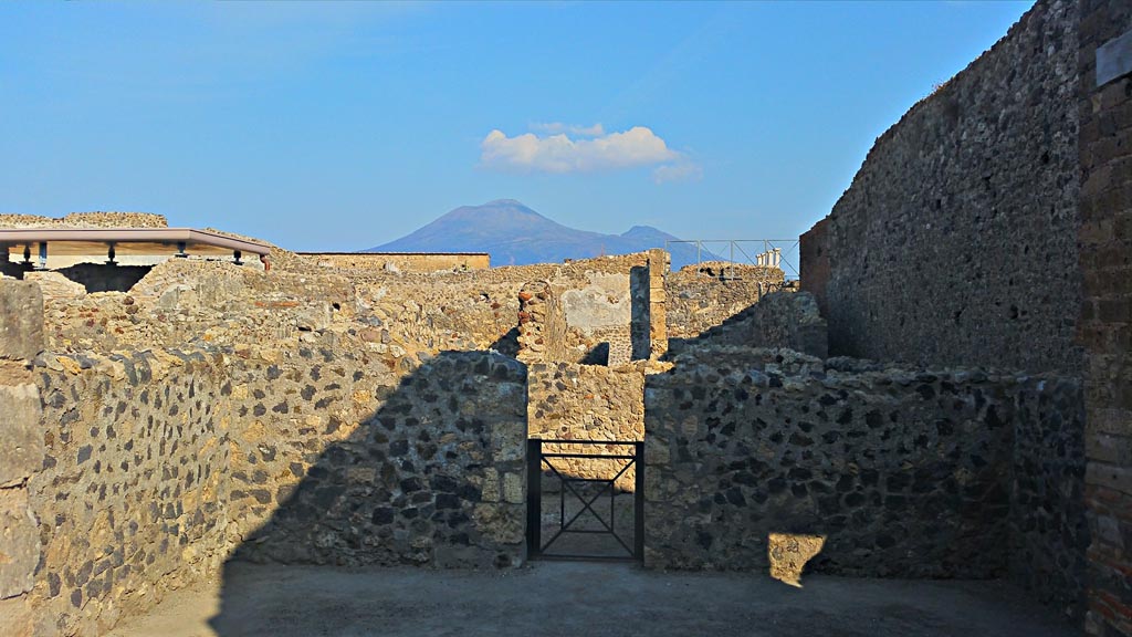 VIII.2.5 Pompeii. 2017/2018/2019. Looking north through doorway to a rear room. Photo courtesy of Giuseppe Ciaramella.

