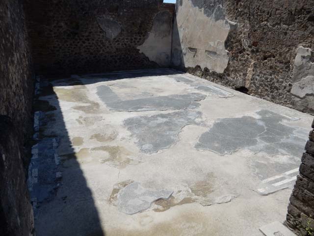 VIII.2.14 Pompeii. May 2018. Looking across flooring in room in south-west corner of atrium. Photo courtesy of Buzz Ferebee.

