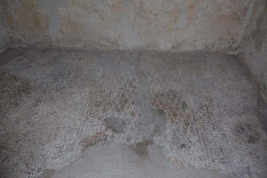 VIII.2.16 Pompeii. May 2018. Floor decoration in cubiculum, showing “carpet” design in tesserae.  Photo courtesy of Buzz Ferebee.
