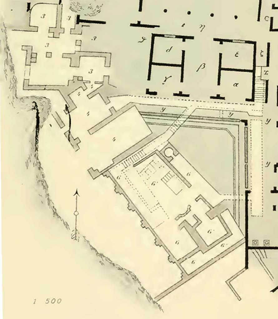 VIII.2.16 Pompeii. Bullettino dellInstituto di Corrispondenza Archeologica (DAIR), 7, 1892, tav. 1, (part).