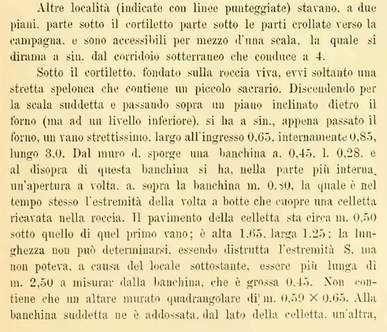VIII.2.16 Pompeii. Bullettino dellInstituto di Corrispondenza Archeologica (DAIR), 7, 1892, p.15.