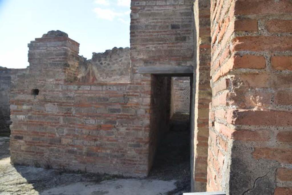VIII.2.30 Pompeii. November 2016. Looking west towards doorway to the corridor in the west wall of the atrium.  Photo courtesy of Marie Schulze.
