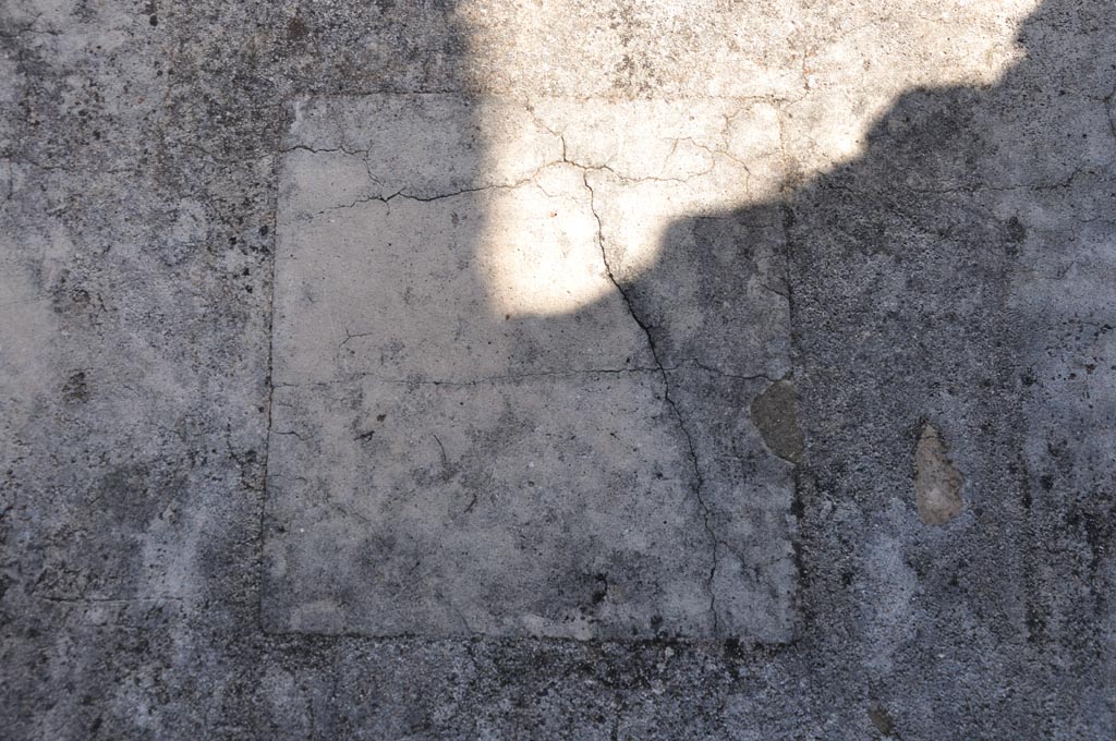 VIII.3.12 Pompeii. January 2024. Site of remains of central painting on east wall of triclinium. Photo courtesy of Domenico Esposito.