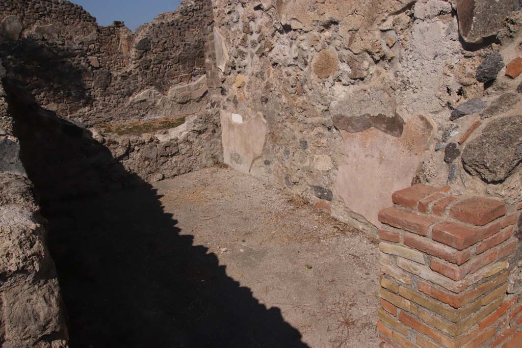 VIII.3.15 Pompeii. September 2021. Looking north-west in room 5 at rear of triclinium. Photo courtesy of Klaus Heese.