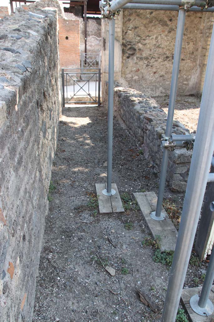VIII.3.16 Pompeii. September 2021. 
Looking south towards entrance doorway, on east side of peristyle. Photo courtesy of Klaus Heese.
