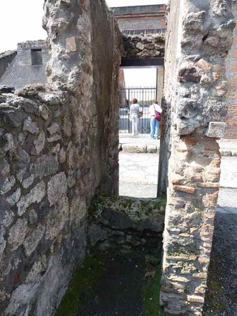 VIII.3.20 Pompeii. May 2010. Steps to upper floor, taken from inside VIII.3.21