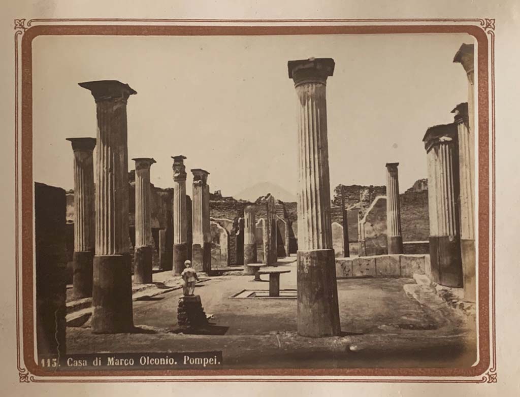 VIII.4.4 Pompeii. From an Album by Roberto Rive dated 1868. Looking north across garden area.
Photo courtesy of Rick Bauer.
