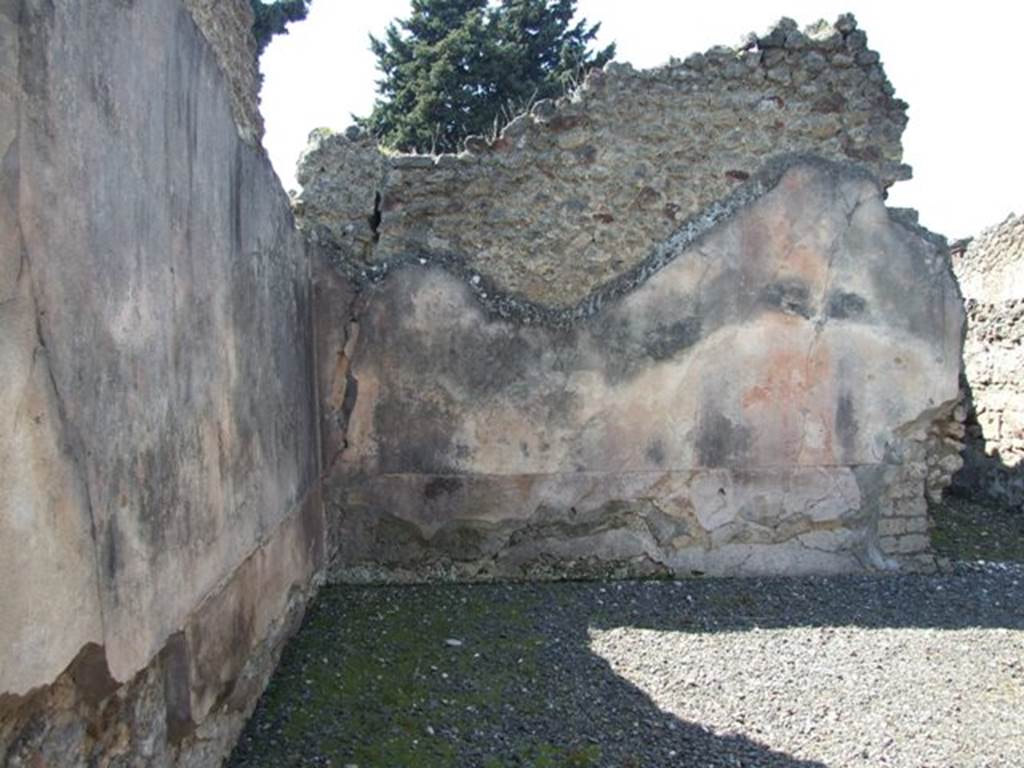 VIII.4.4 Pompeii. March 2009. Area 13.  Looking west to south west corner of south portico.
