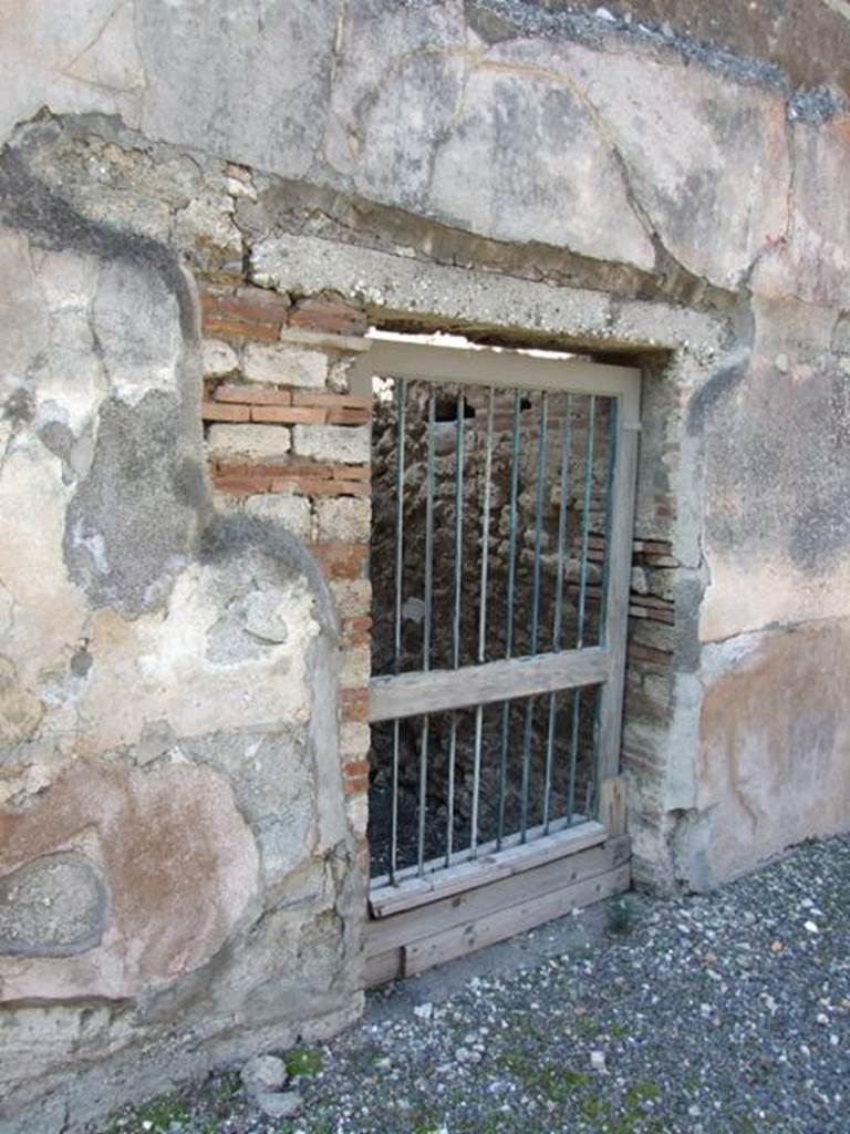 VIII.4.4 Pompeii.  March 2009.  Room 16.  Door to  side entrance at VIII.4.49