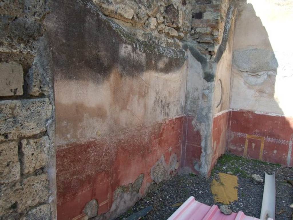 VIII.4.4 Pompeii. March 2009. Room 18, west wall of oecus.