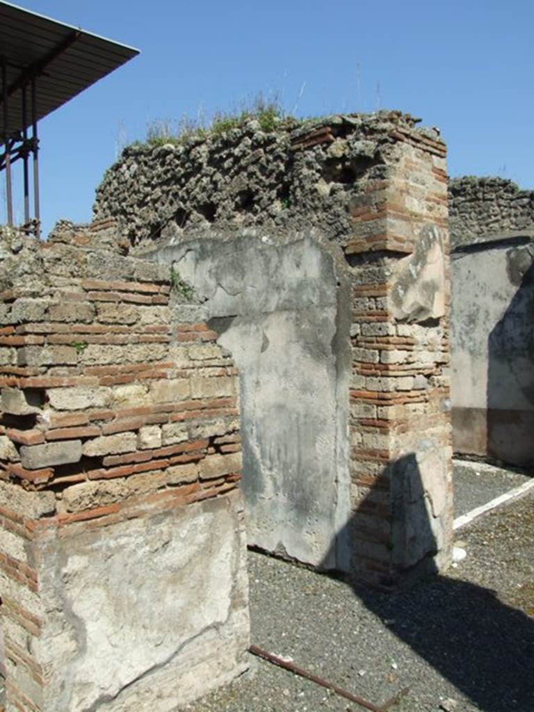 VIII.4.4 Pompeii. March 2009. Room 19, south side of corridor or andron, leading to atrium.