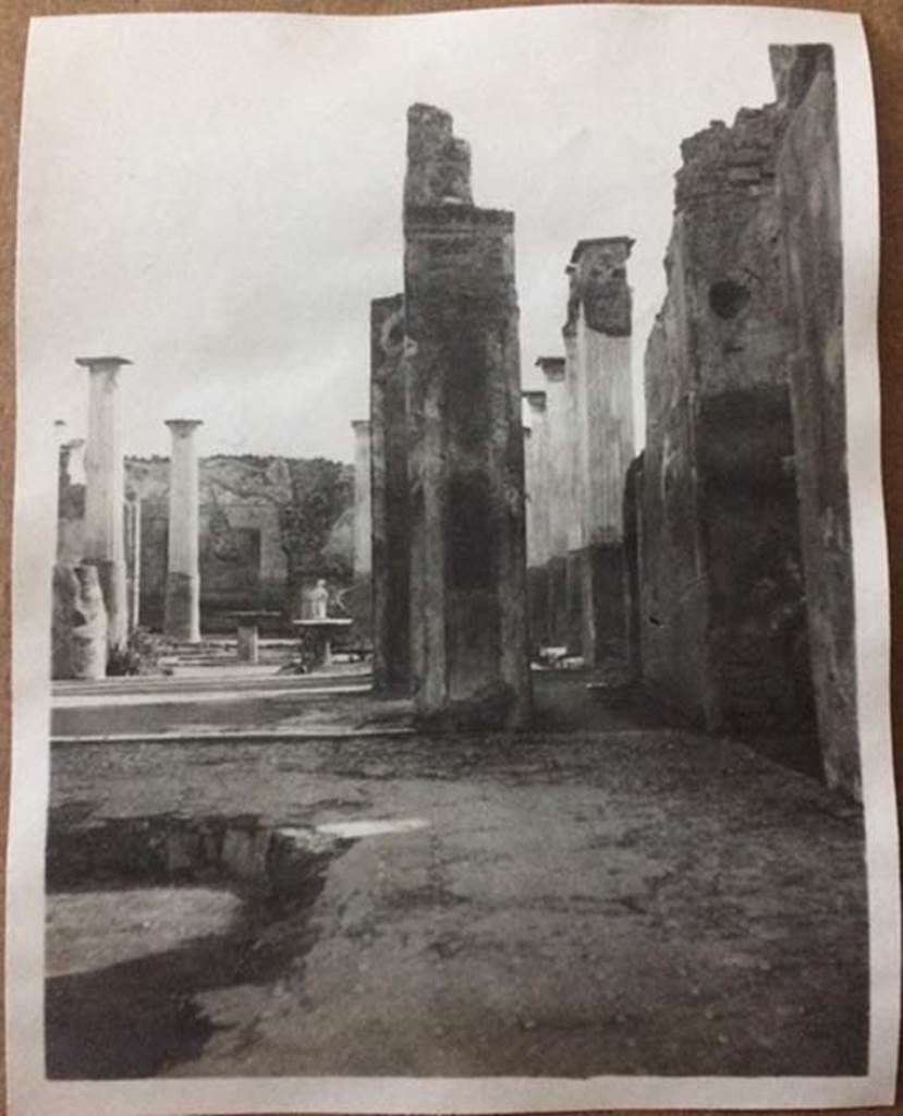 VIII.4.4 Pompeii. August 27, 1904. Looking south across atrium towards peristyle.  Photo courtesy of Rick Bauer.
