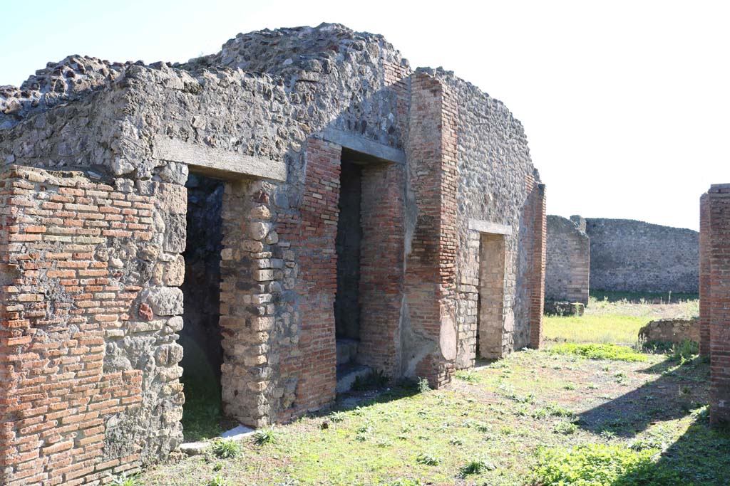 VIII.4.12, Pompeii. December 2018. Looking towards rooms on the east side of atrium. Photo courtesy of Aude Durand.