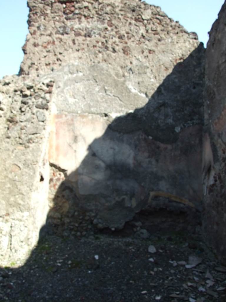VIII.4.15 Pompeii. March 2009. Room 3, east wall of cubiculum.  
