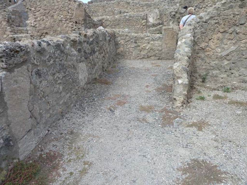 VIII.4.39 Pompeii. September 2015. Corridor leading to rear rooms and light-yard.