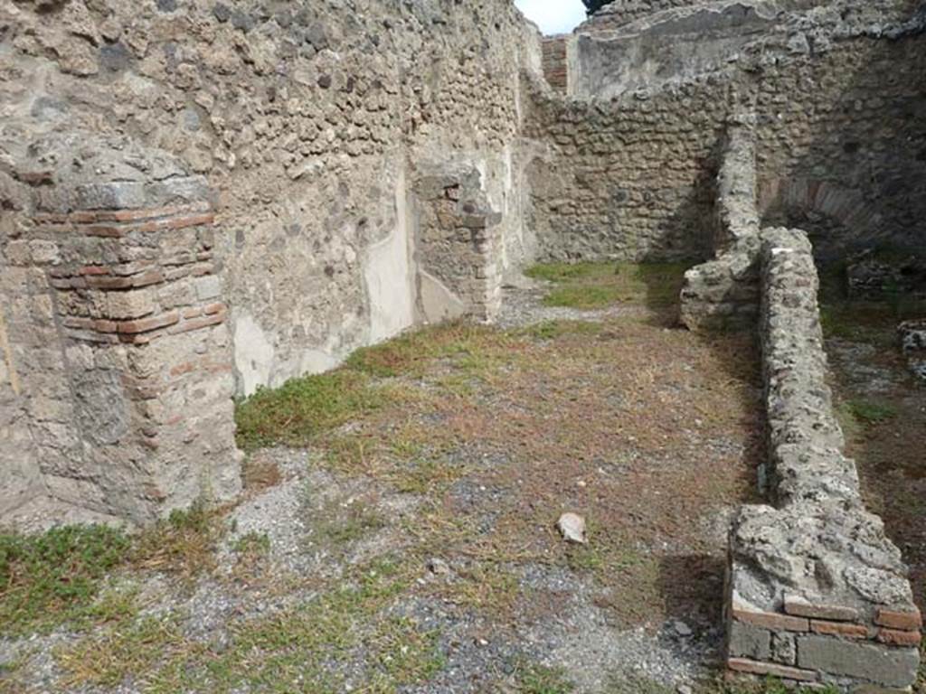 VIII.4.45 Pompeii. September 2015. Two rooms, one behind the other.