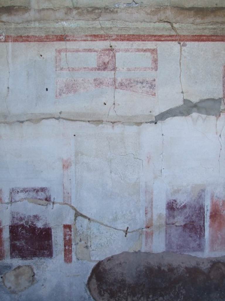 VIII.5.2 Pompeii. March 2009. Room 8, painted plaster on the south wall of an oecus, at rear of peristyle garden.  