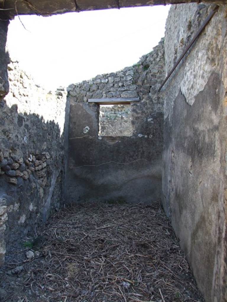VIII.5.9 Pompeii.  March 2009. Room 13. East wall with window onto small Vicolo.