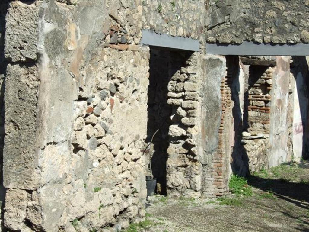 VIII.5.16 Pompeii. March 2009. Doorway to room 9 in north wall of room 5.