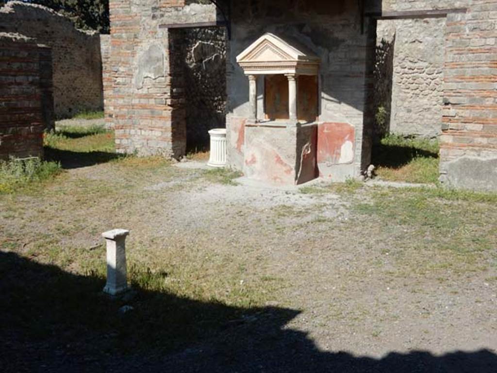 VIII.5.37 Pompeii. May 2017. Room 1, looking north-east across atrium, after restoration. Photo courtesy of Buzz Ferebee.