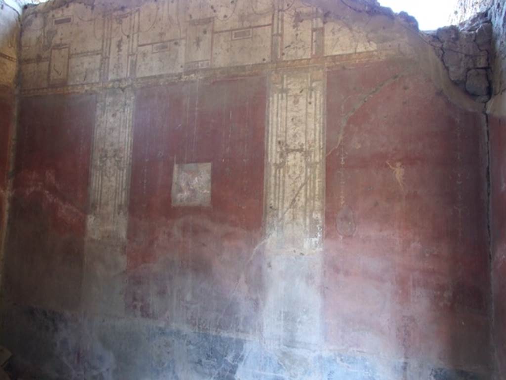 VIII.5.37 Pompeii.  March 2009. Room 13. Oecus. North wall.