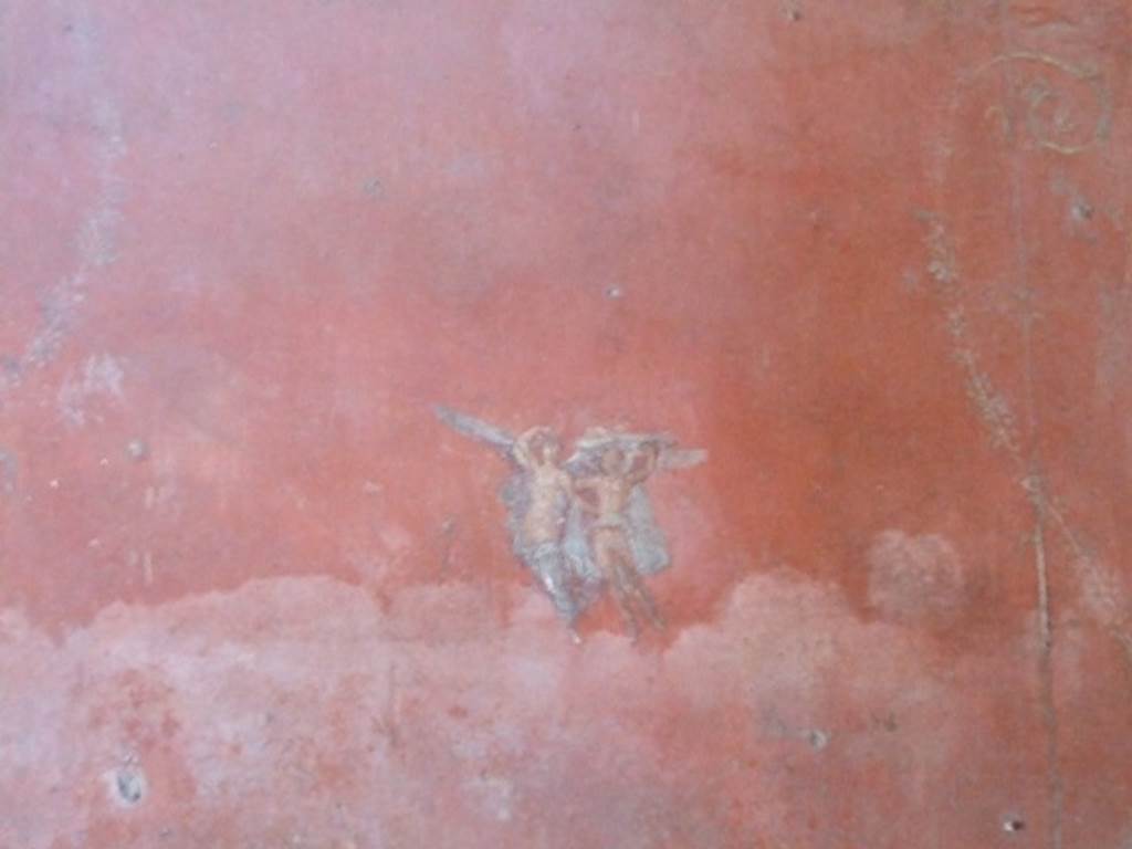 VIII.5.37 Pompeii. March 2009. Room 14, painting of floating figures.