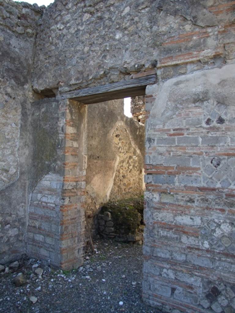 VIII.5.37 Pompeii.  March 2009. Doorway to Room 15. Kitchen.
