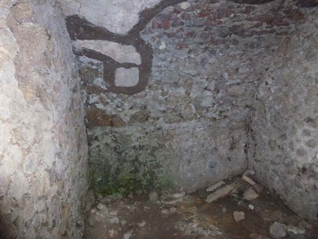VIII.6.8 Pompeii. September 2011. Basement storeroom or cellar, looking towards south-west corner of room “g” on plan. 
