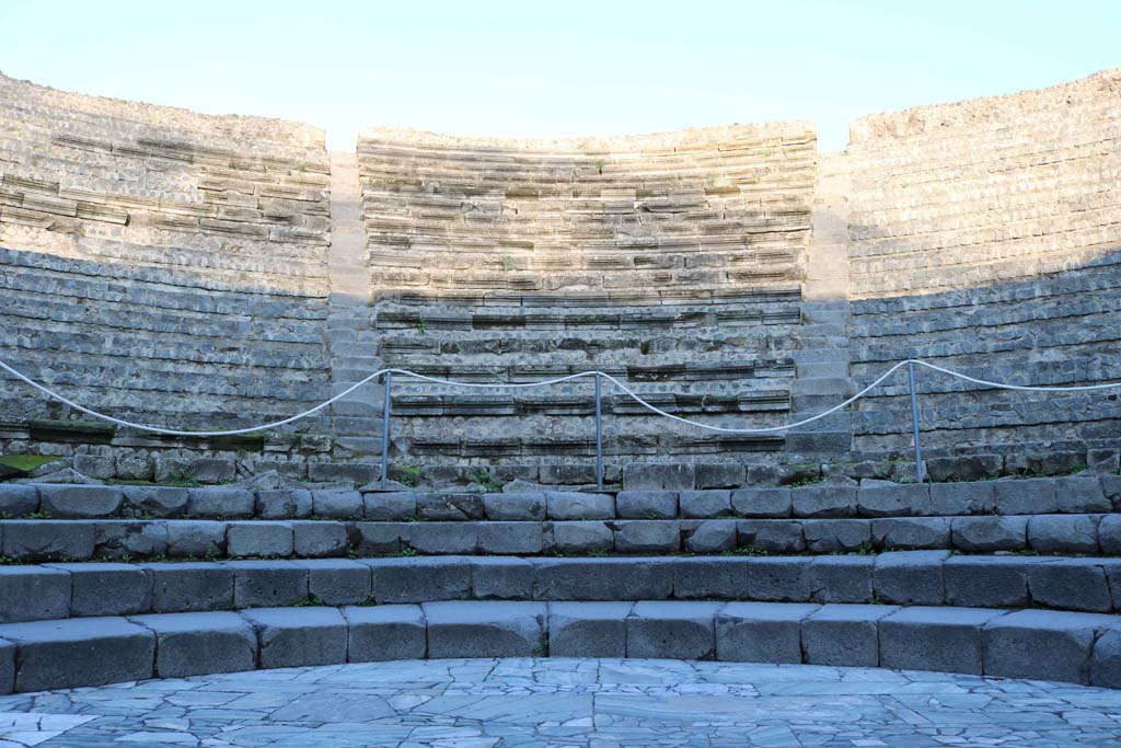 VIII.7.19 Pompeii. April 2018. Looking across flooring towards the east side of the Little Theatre. Photo courtesy of Ian Lycett-King. Use is subject to Creative Commons Attribution-NonCommercial License v.4 International.

