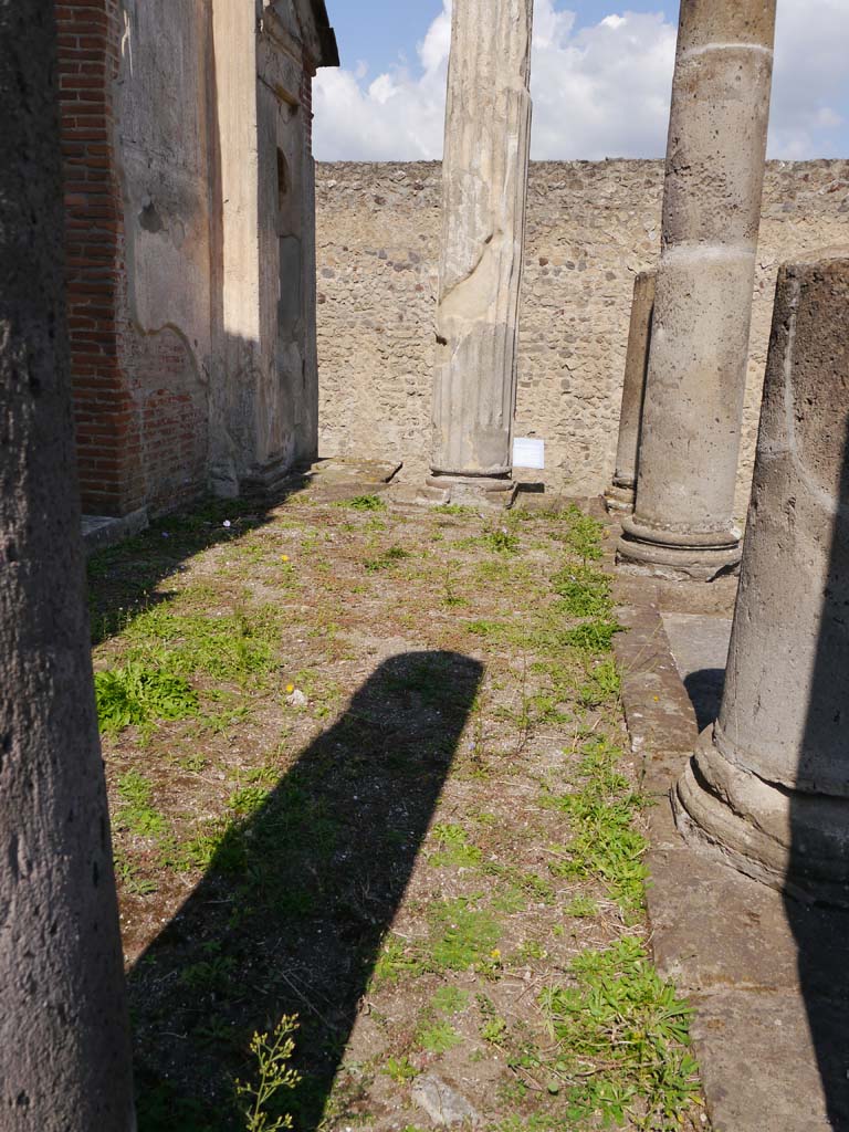 VIII.7.28 Pompeii. September 2018. Looking north across podium at top of stairs to cella.
Foto Anne Kleineberg, ERC Grant 681269 DÉCOR.
