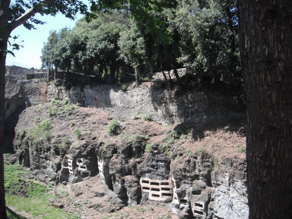 VIII. Pompeii, June 2012. Looking north-west at rear of Triangular Forum. Photo courtesy of Ivo van der Graaff.