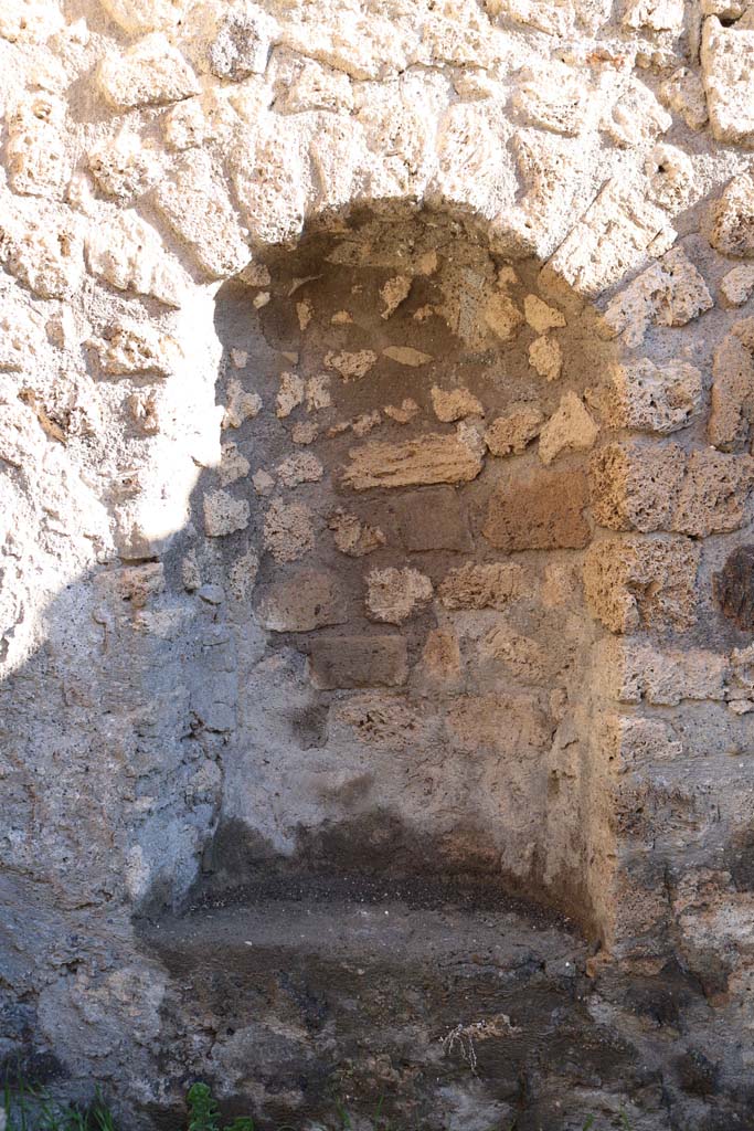 IX.1.11 Pompeii. December 2018. Niche recess in east wall. Photo courtesy of Aude Durand.