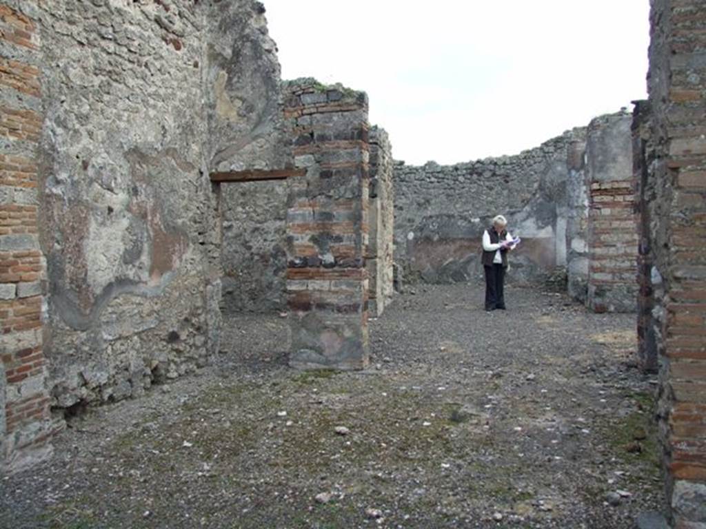 IX.2.21 Pompeii.   March 2009.  Room 6. Tablinum, looking south towards room 10,  East portico