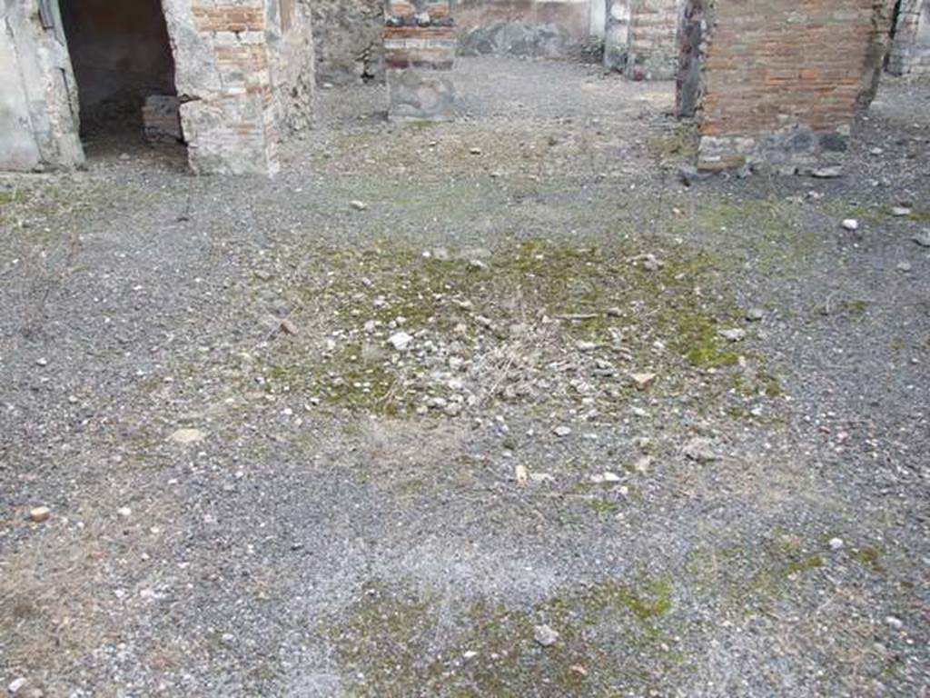 IX.2.21 Pompeii. March 2009. Room 1, remains of  impluvium in atrium.

