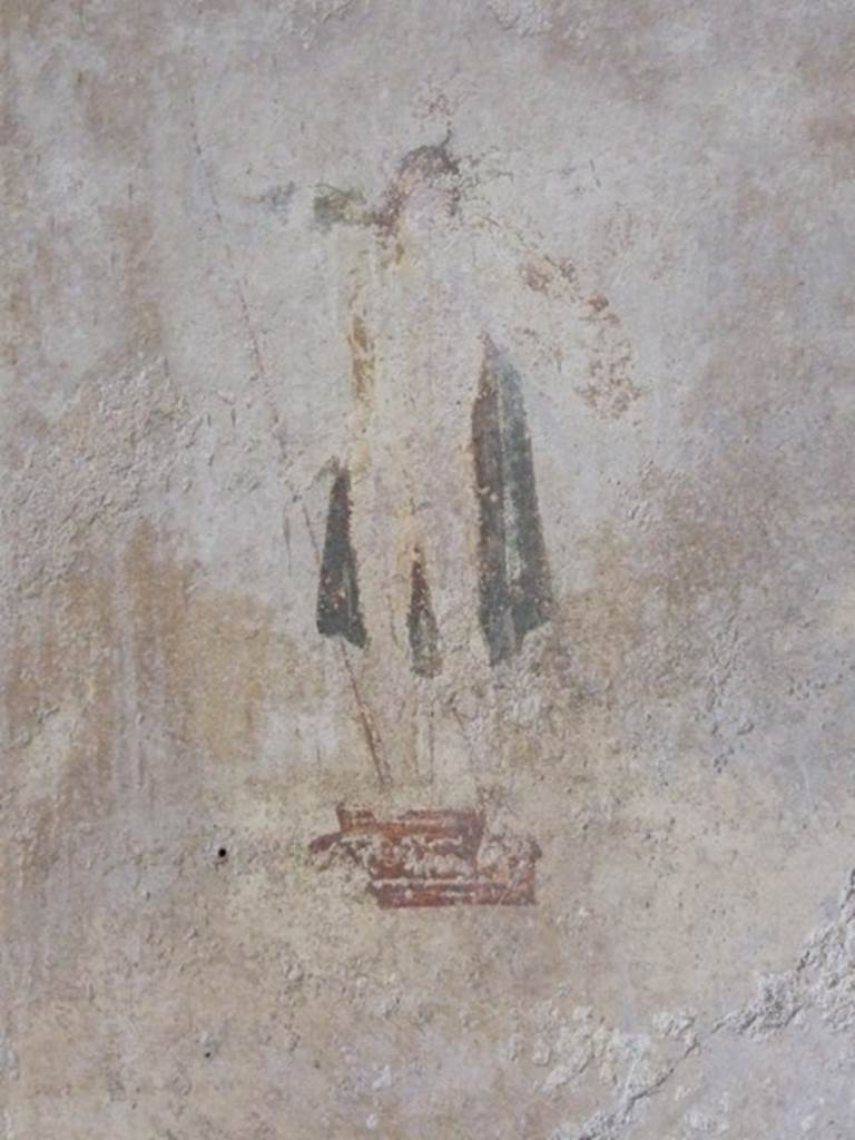 IX.3.5 Pompeii. March 2009. Room 5, painted figure from north end of east wall.