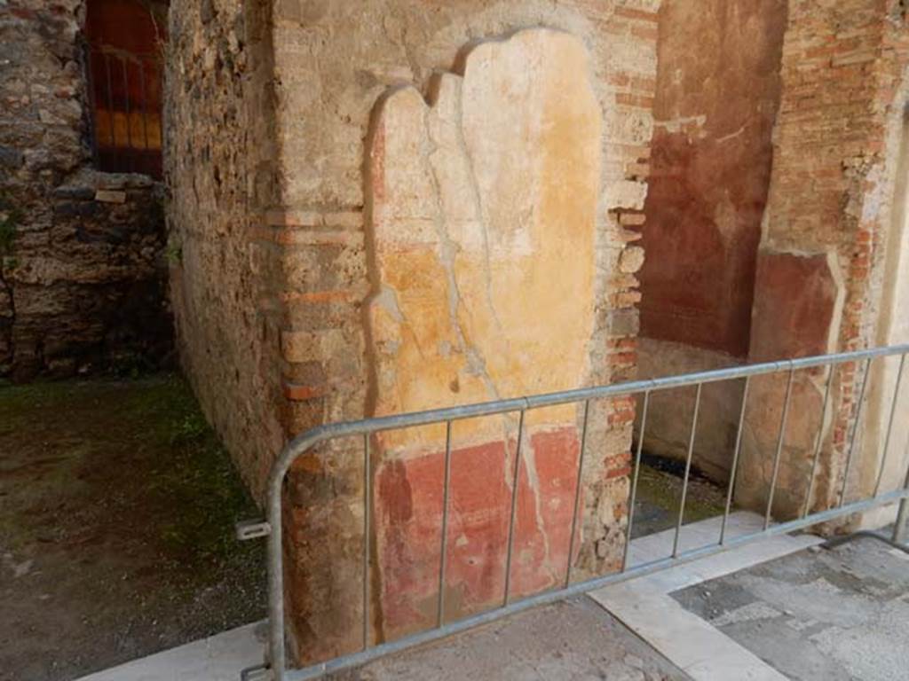 IX.3.5 Pompeii. May 2015. Room 6, east wall of ala with doorway to room 11, on left, and steps to upper floor, on right.  Photo courtesy of Buzz Ferebee. 
