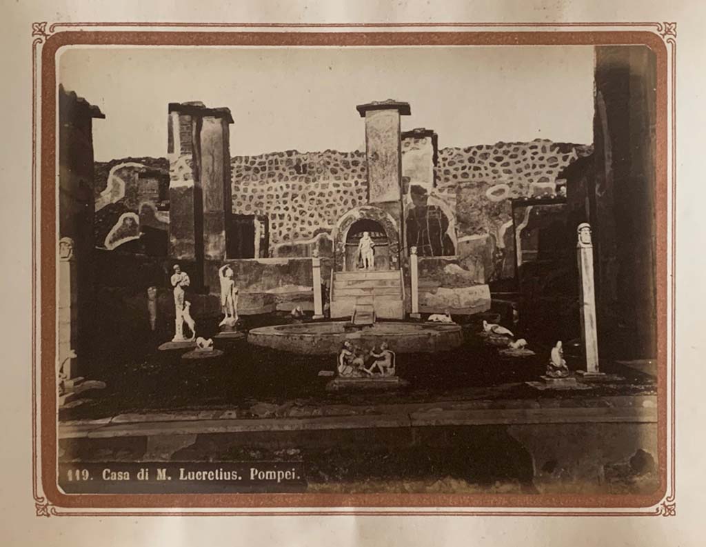 IX.3.5 Pompeii. Old undated photograph of garden area.
