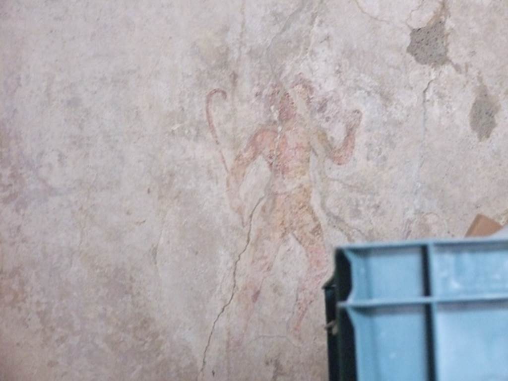 IX.3.5 Pompeii. March 2009. Room 15, painted figure from east end of south wall.  