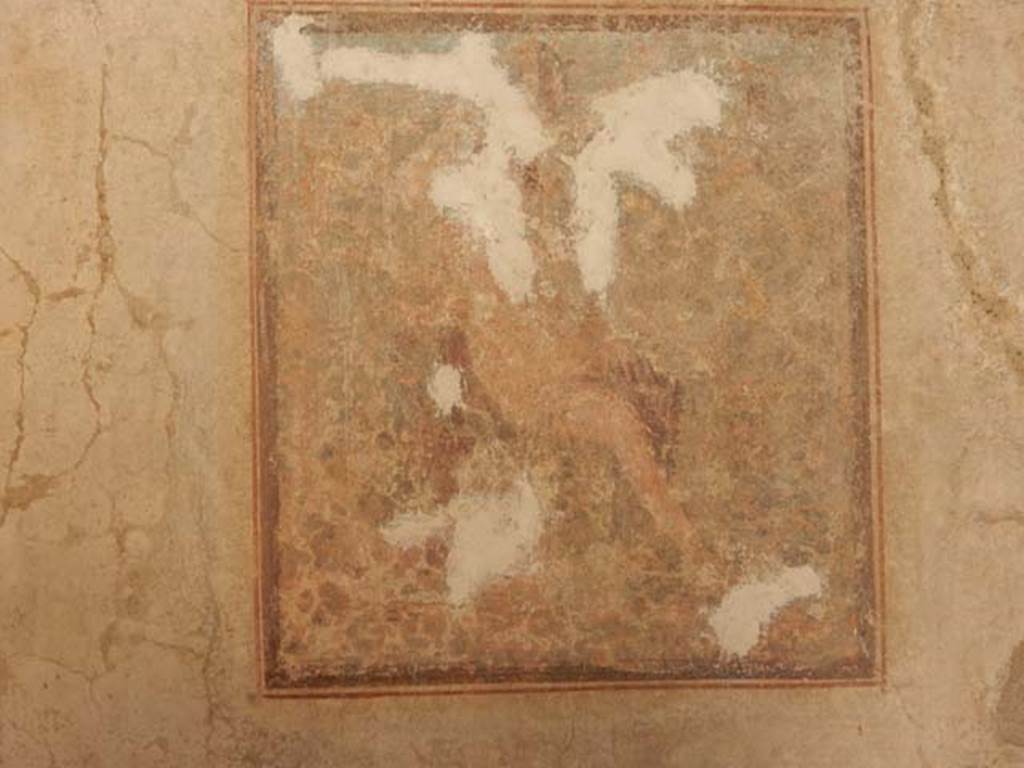 IX.3.5 Pompeii. May 2015. Room 15, central wall painting of Cyparissus, from the south wall. Photo courtesy of Buzz Ferebee.
