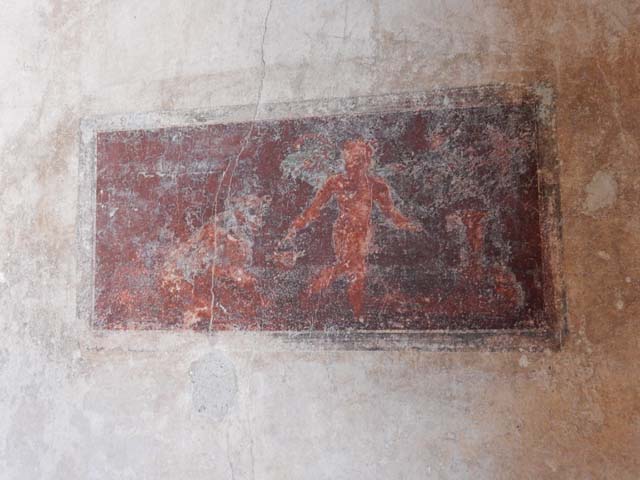IX.3.5 Pompeii. May 2015. Room 15, panel on north end of west wall. Photo courtesy of Buzz Ferebee.
