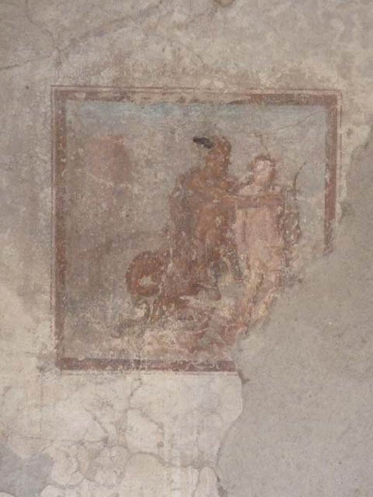 IX.3.5 Pompeii. May 2015. Room 16, wall painting of Chiron and Achilles, from south wall. Photo courtesy of Buzz Ferebee.
