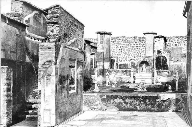 IX.3.5 Pompeii. 1870. Old photograph of garden area. Photo courtesy of Rick Bauer.