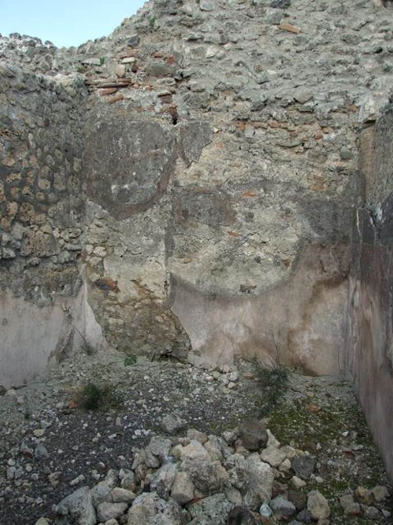 IX.3.15 Pompeii.  March 2009.   Room 14. Triclinium.  East wall.
