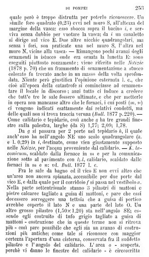 Bullettino dell’Instituto di Corrispondenza Archeologica (DAIR), 1878, p.253.