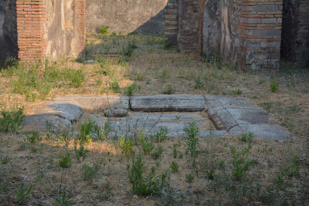 IX.5.2 Pompeii. March 2017. Room ‘b’, south-east corner of impluvium.
Foto Christian Beck, ERC Grant 681269 DÉCOR.
