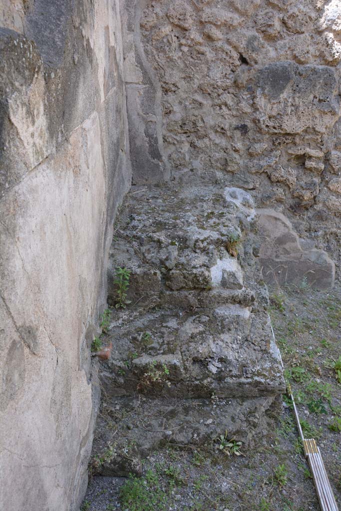 IX.5.5 Pompeii. May 2017. Upper west wall in south-west corner.
Foto Christian Beck, ERC Grant 681269 DÉCOR.
