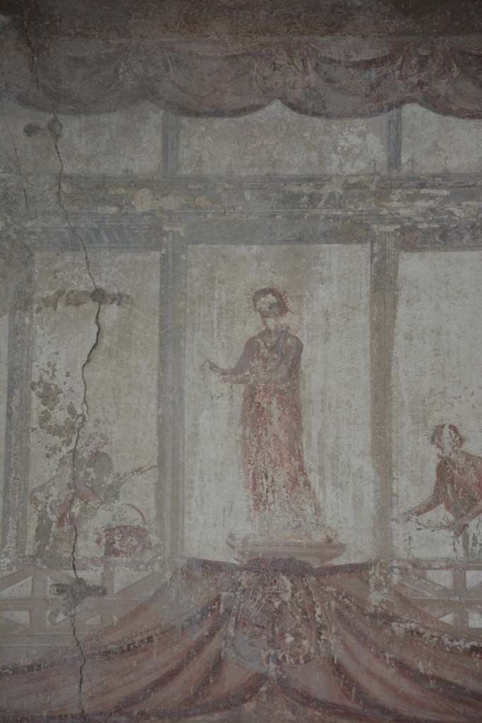 IX.5.6 Pompeii. May 2017. Room i, upper east wall, detail of figure in centre.        
Foto Christian Beck, ERC Grant 681269 DCOR

