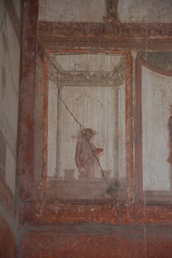 IX.5.6 Pompeii. May 2017. Room i, detail of painted figure from east end of upper south wall.         
Foto Christian Beck, ERC Grant 681269 DCOR.
